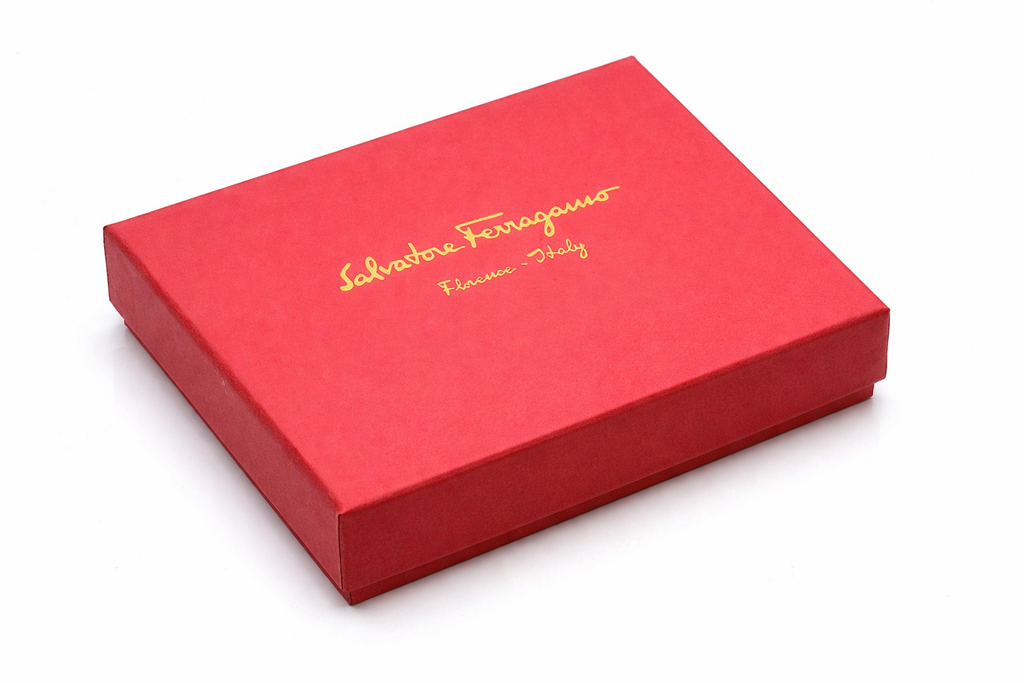 Classic Ferragamo Black Bifold with Ribbon Detail