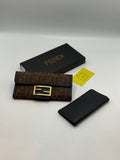 Fendi FF Embossed Continental Wallet with Envelope Flap