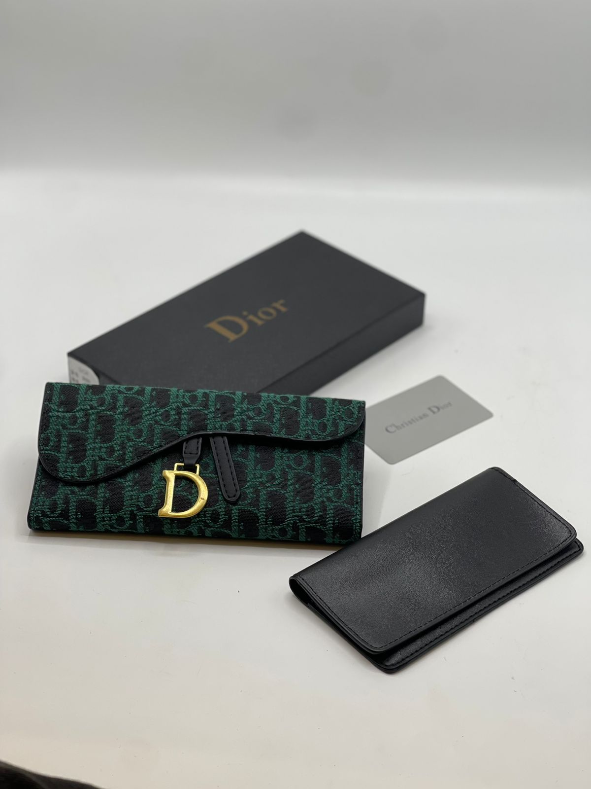 Dior Saddle Continental Wallet in Oblique Jacquard
