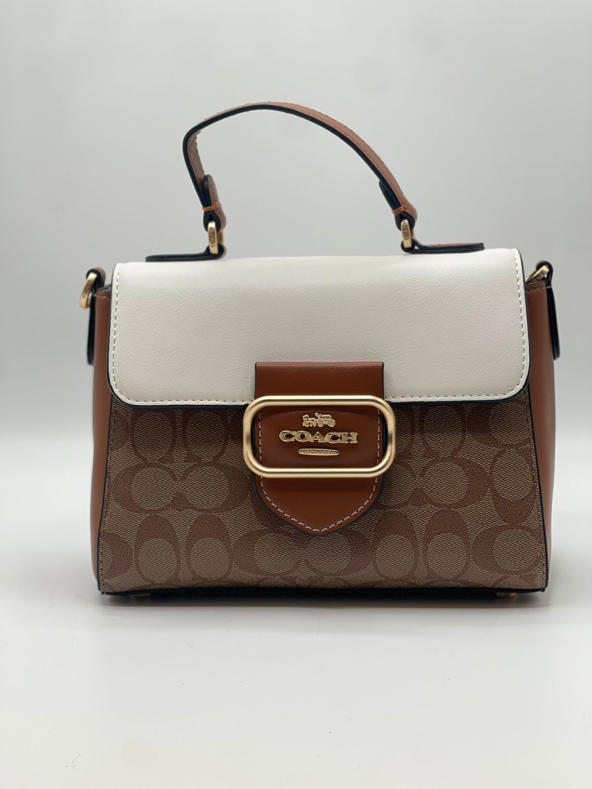 Coach Signature Tri-Color Satchel