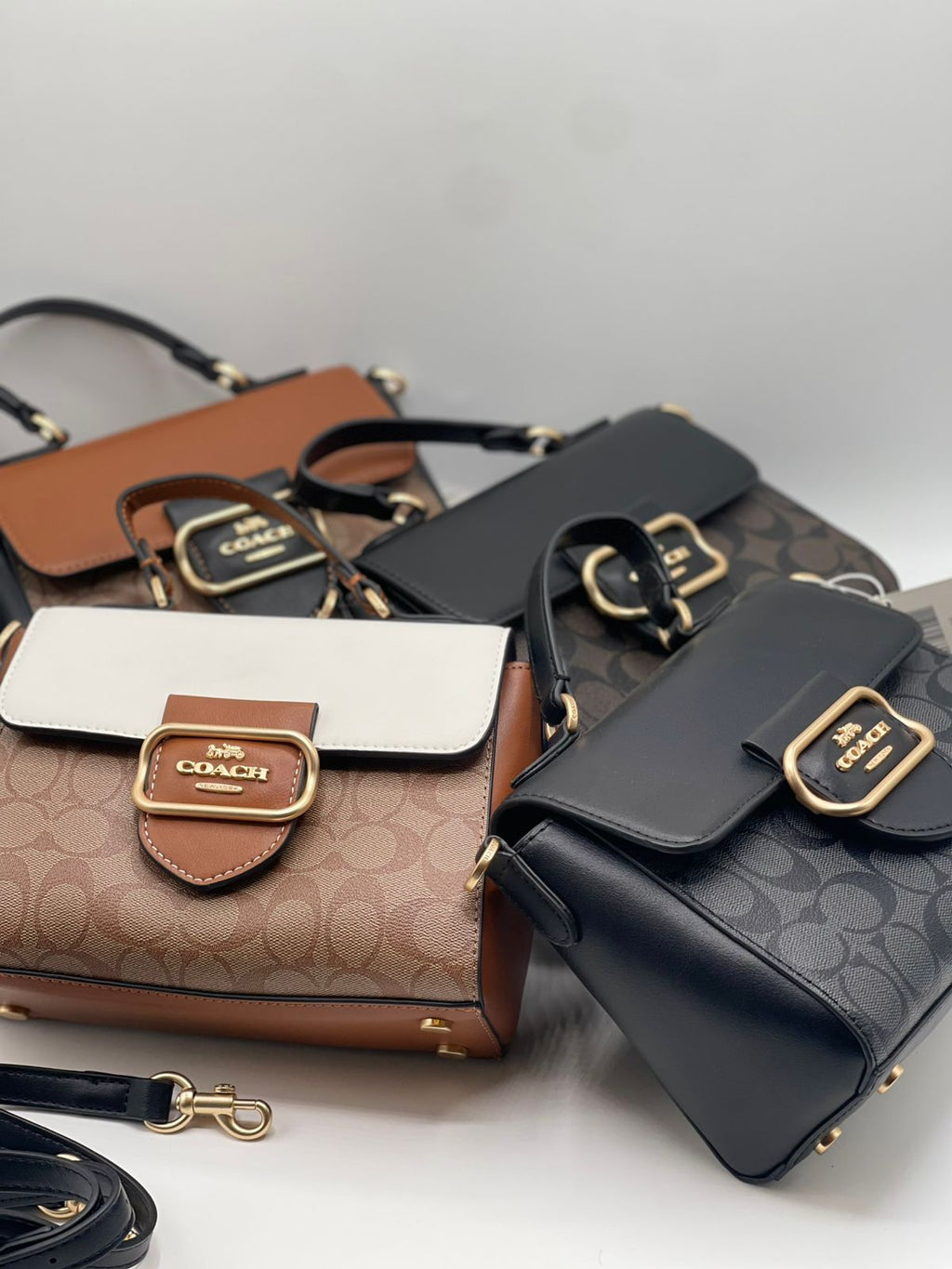 Coach Signature Black-Color Satchel