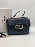 Coach Signature Black-Color Satchel