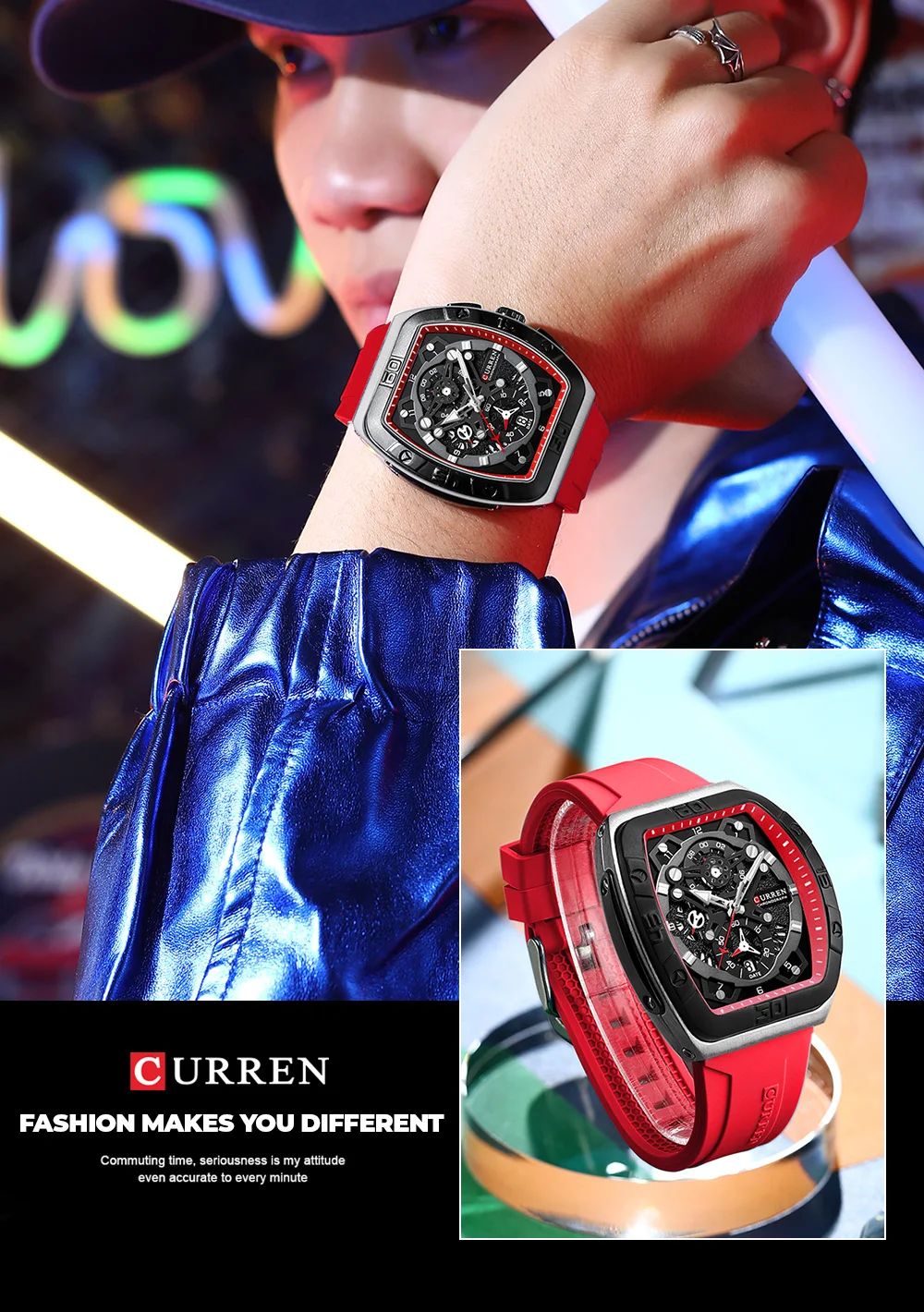 CURREN Men's Luxury Chronograph