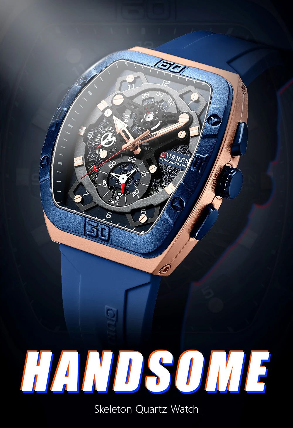 CURREN Men's Luxury Chronograph