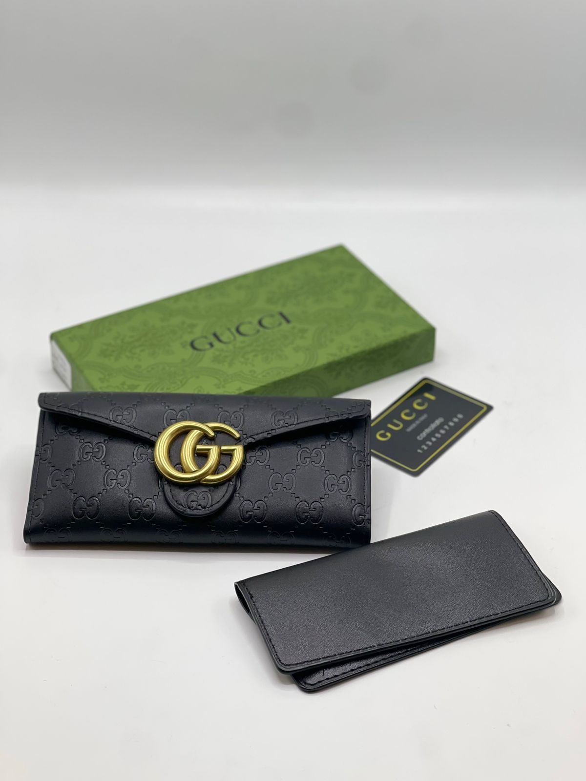 Gucci GG Marmont Signature Leather Continental Wallet