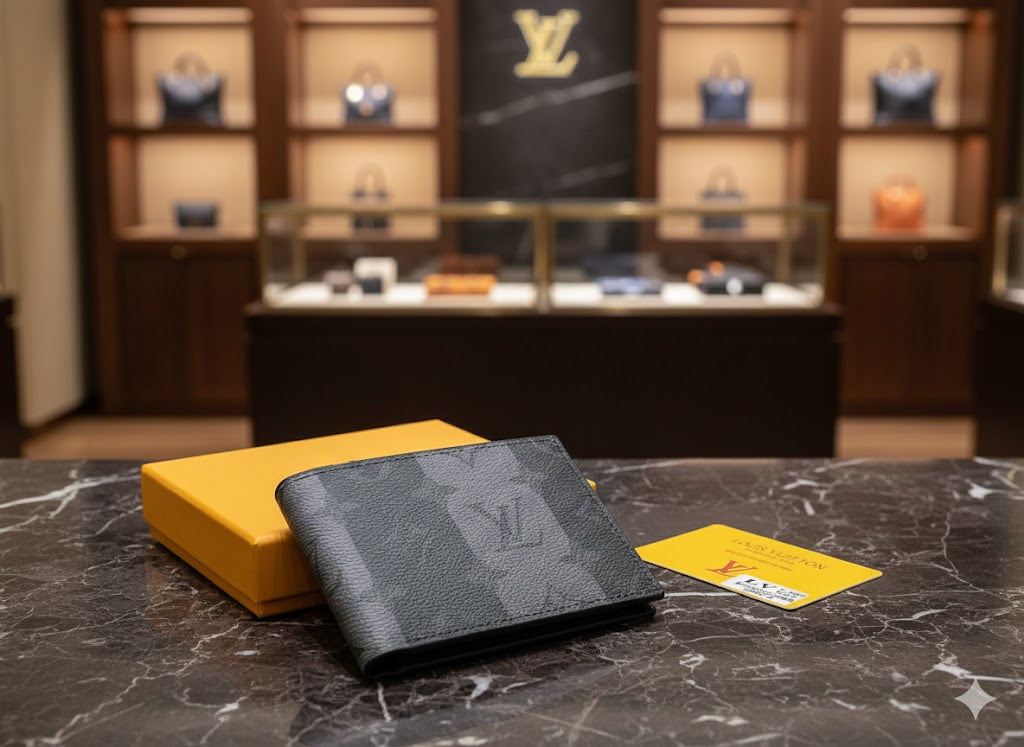 LV Damier Graphite Bifold Wallet – Black & Grey Edition