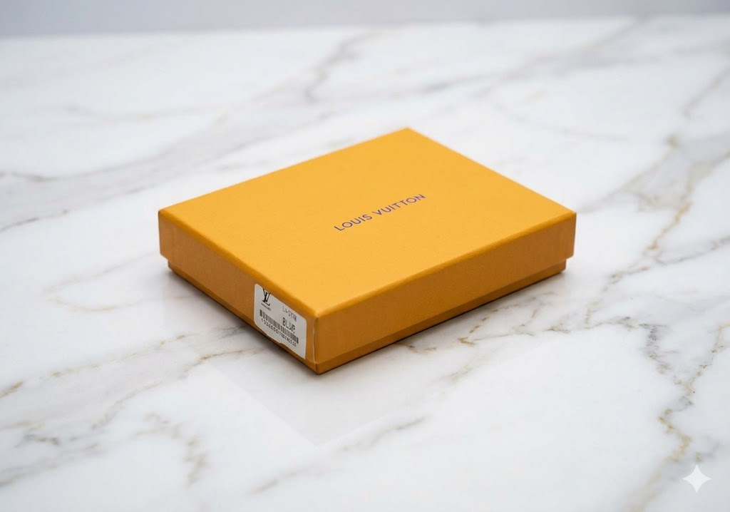 LV Marble-Print Leather Men’s Wallet